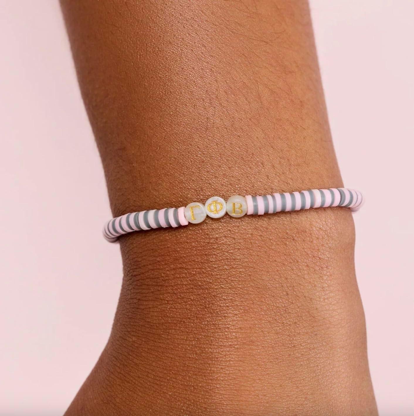 imagePura Vida Bracelet Gamma Phi Beta Merch Sorority Stretch Bracelets