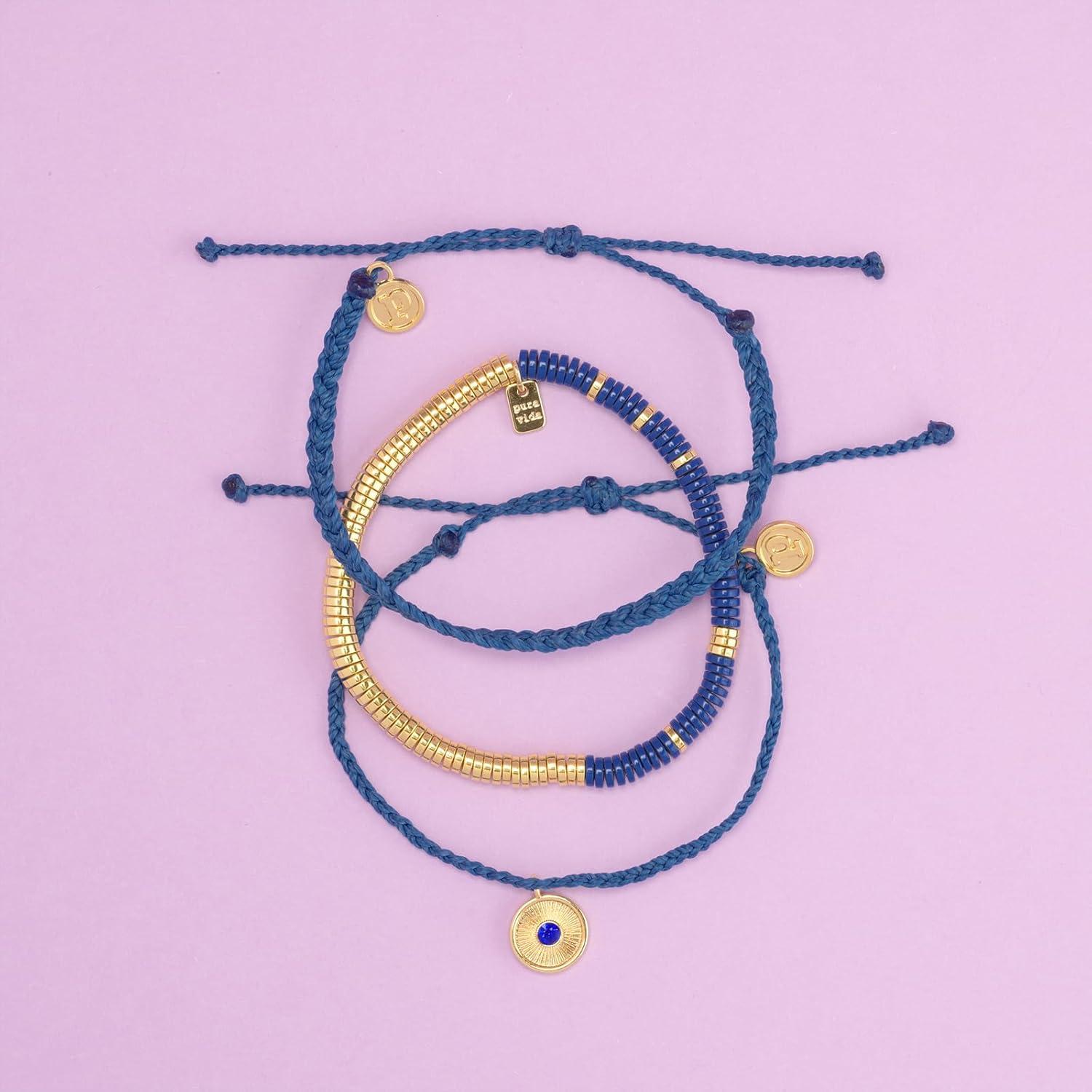 imagePura Vida Bracelet Clear Vision Bracelet Stack 3 Stackable Bracelets for Women