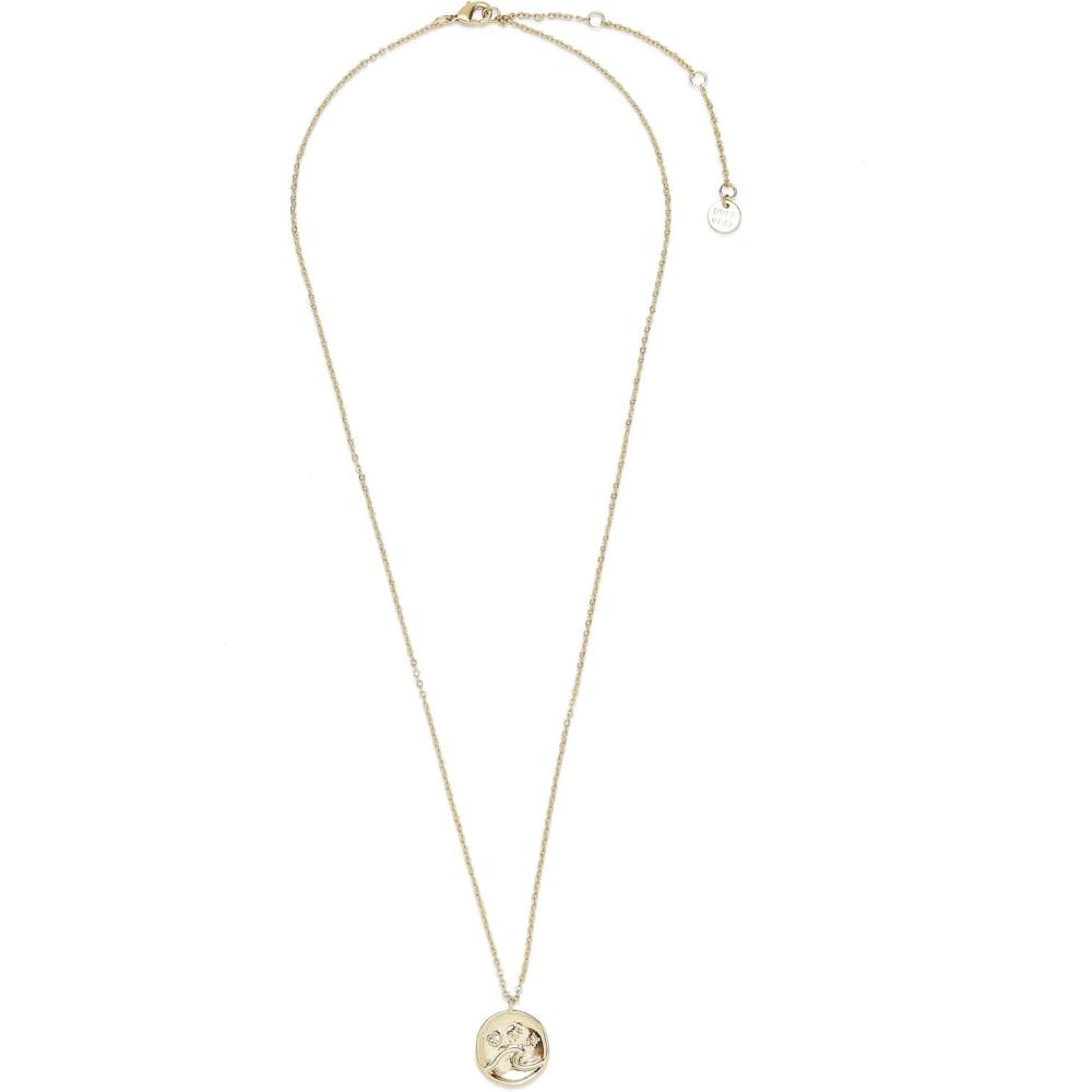 imagePura Vida 18 Silver or Gold Plated Crystal Wave Coin Necklace  Handmade Statement Necklace with Czech Crystal  Necklace for Women Long Necklace Boho Jewelry for Women  3 ExtenderGold