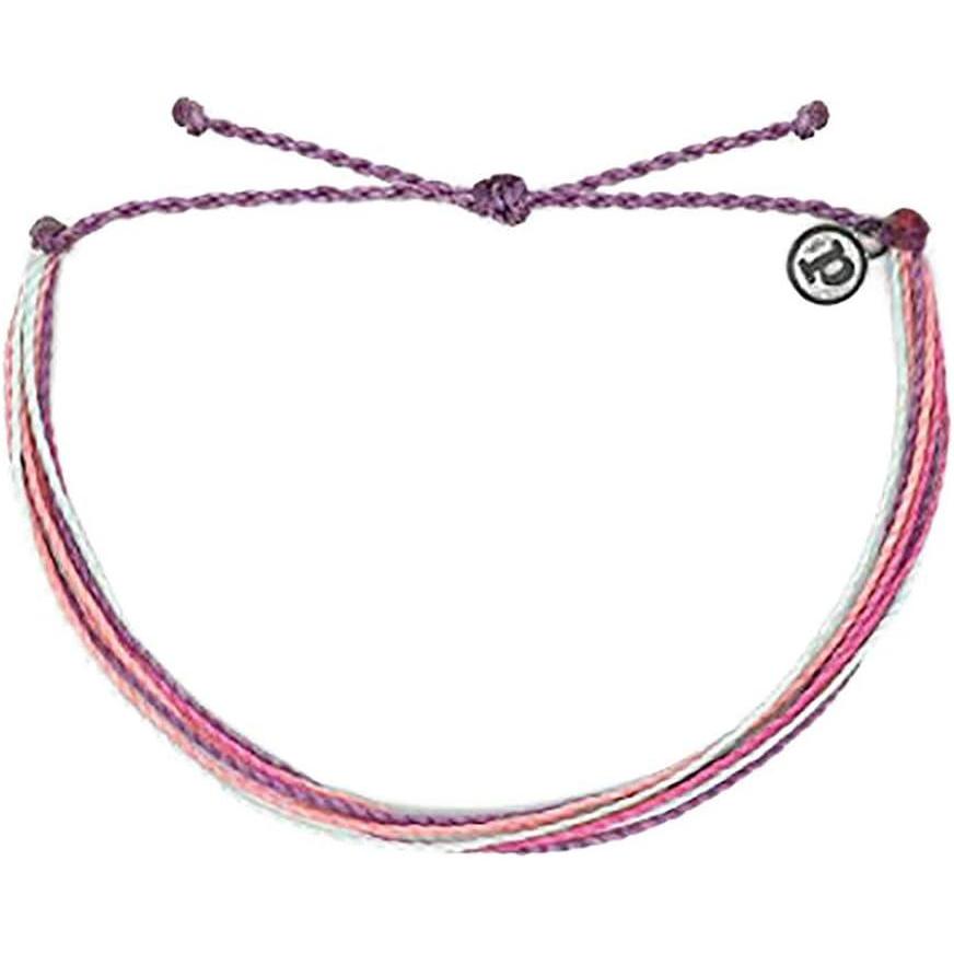 imagePura Vida Anklet 100 Waterproof WaxCoated With IronCoated Copper CharmPurple Peak