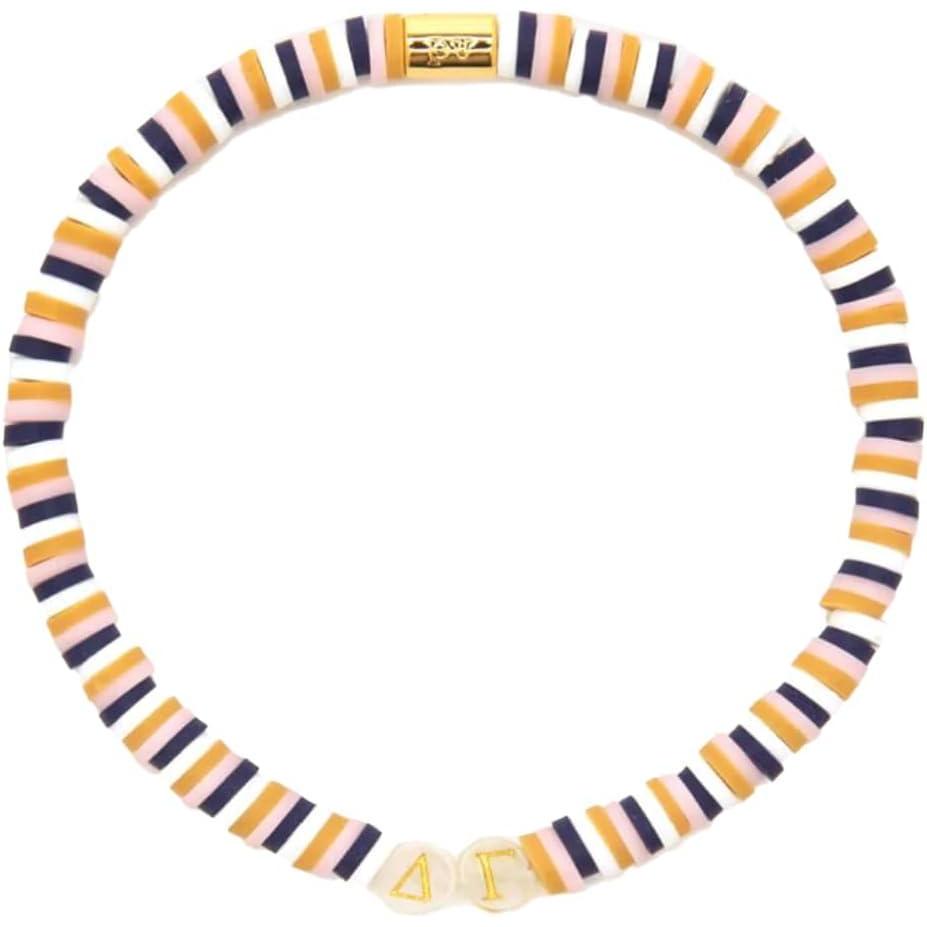 imagePura Vida Bracelet  Delta Gamma Merch Sorority Stretch Bracelets