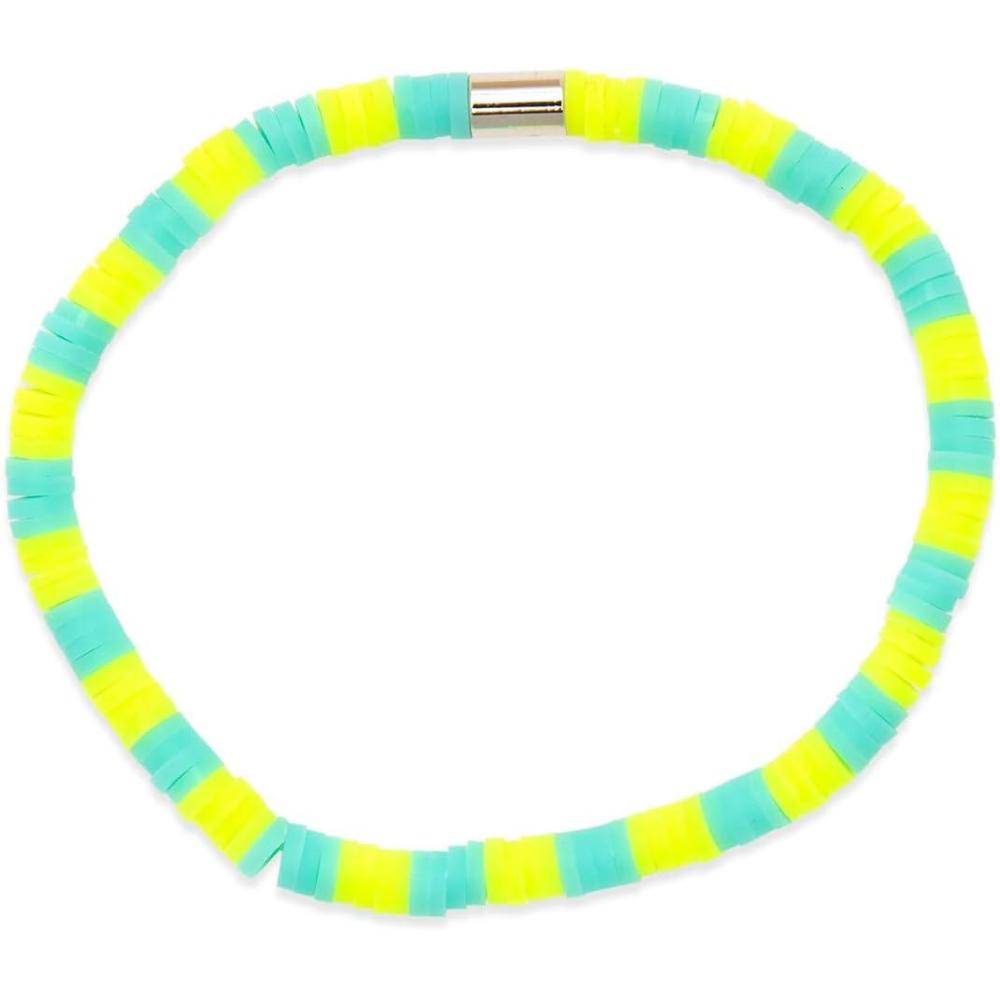imagePura Vida Bracelet Seascape Vinyl Disc Stretch Bracelets for WomenYucca