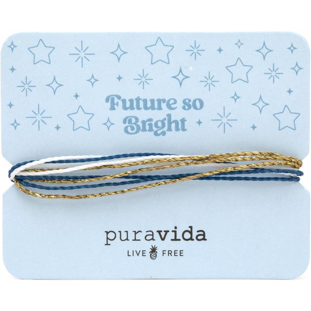 imagePura Vida Bracelets Gift Future So Bright Card for Birthday Graduates on Graduation Day Bracelet Stack