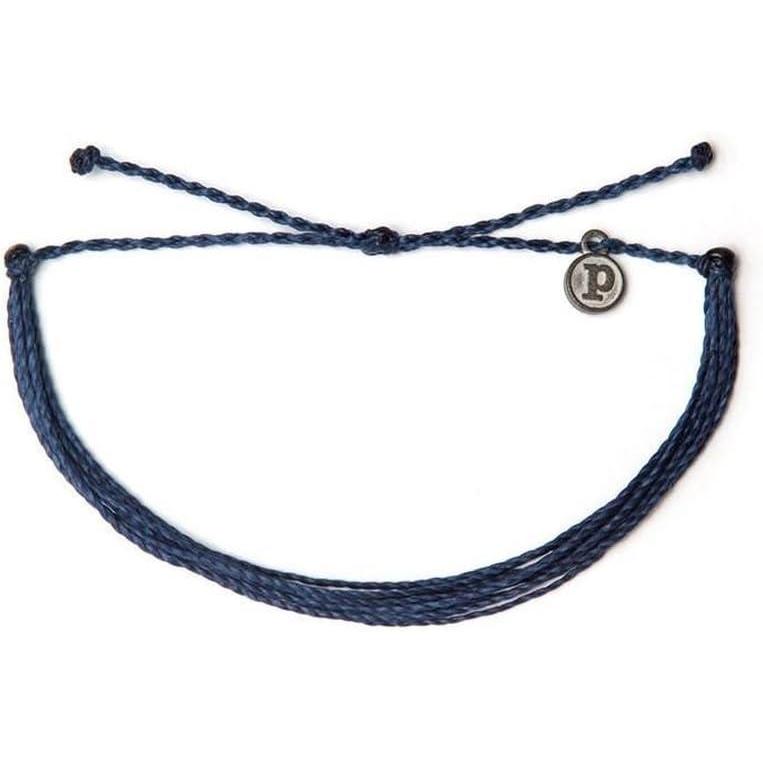 imagePura Vida Jewelry Bracelets Solid Bracelet 100 Waterproof and Handmade wCoated Charm Adjustable BandSolid Indigo