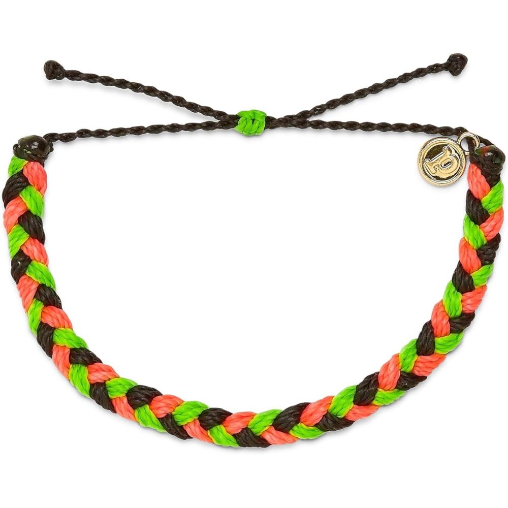 imagePura Vida Multi Braided Bracelet  Handmade Bracelets for Women Adjustable String Bracelet  Stackable Bracelets for Women Cute Bracelets  Trendy Accessories for LadiesWatermelon