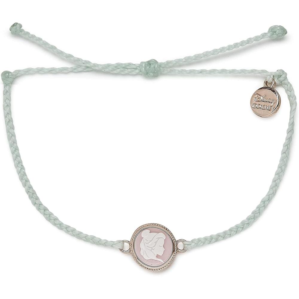 imagePura Vida Rose GoldPlated Disney Belle Cameo Charm Bracelet  Adjustable Band Brand Charm  Winterfresh