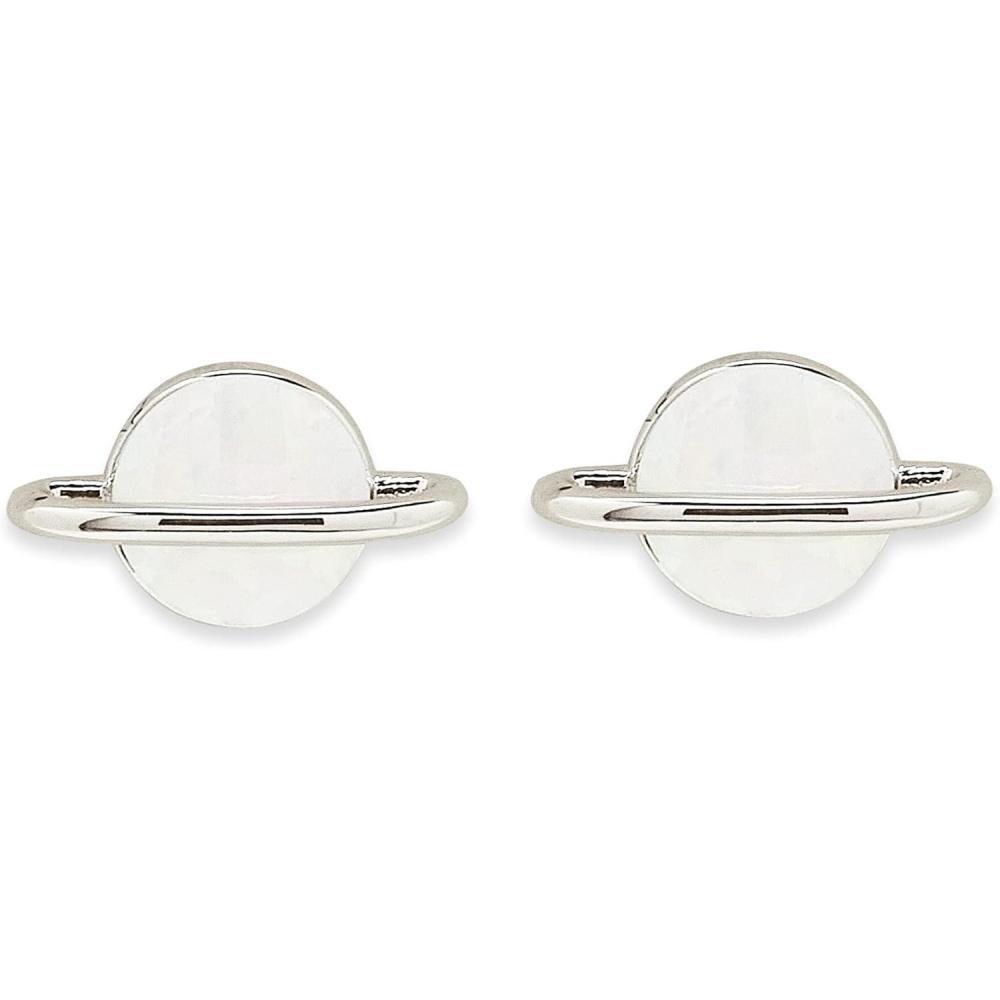 imagePura Vida Silver White Opal Stud Earrings  Handmade Earrings with Synthetic Opal Boho Earrings  Sterling Silver Earrings for Women Statement Earrings for Women Boho Jewelry for Women  1 Pair