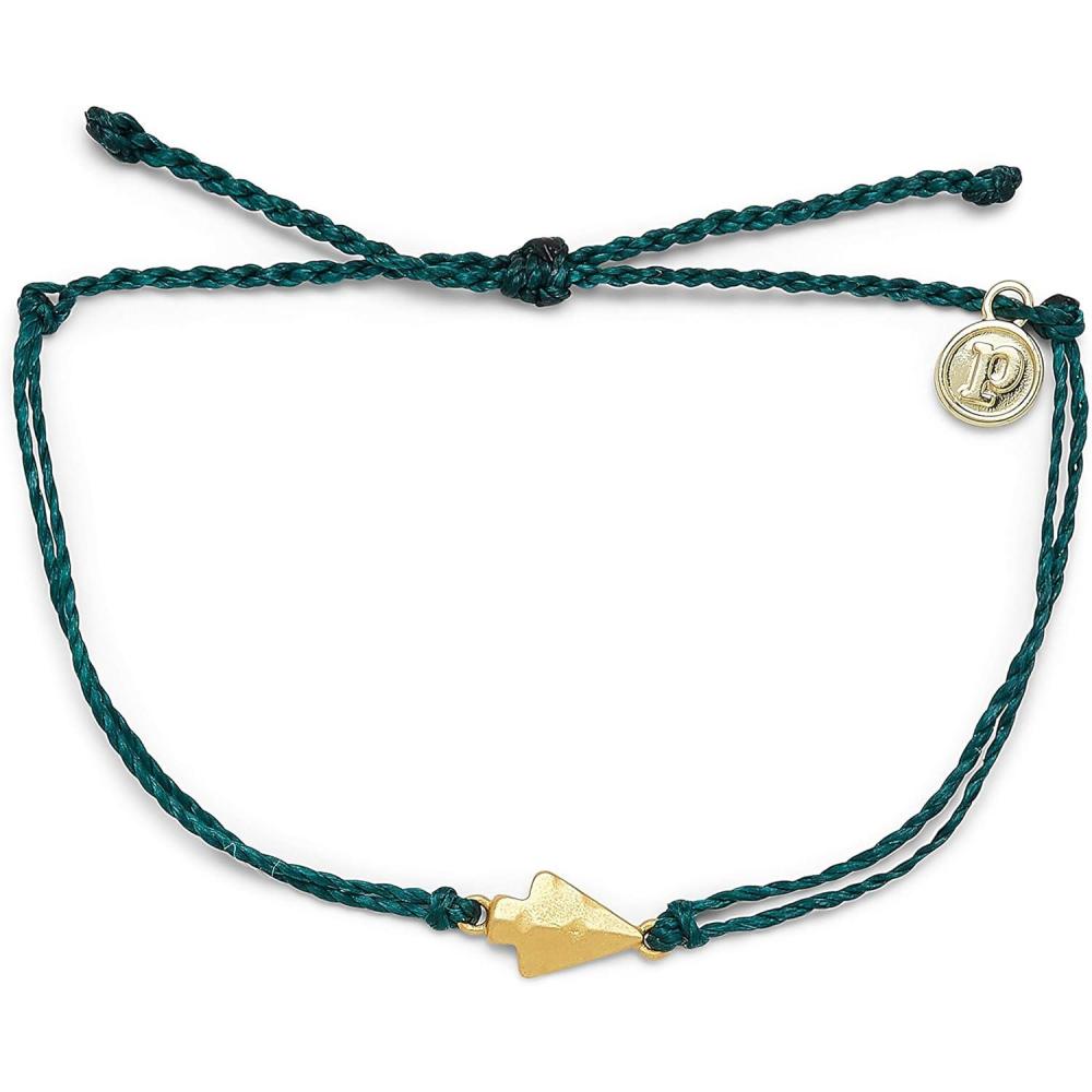 imagePura Vida Silver or Gold Antique Arrowhead Bracelet  100 Waterproof Adjustable Band  Brand CharmTeal