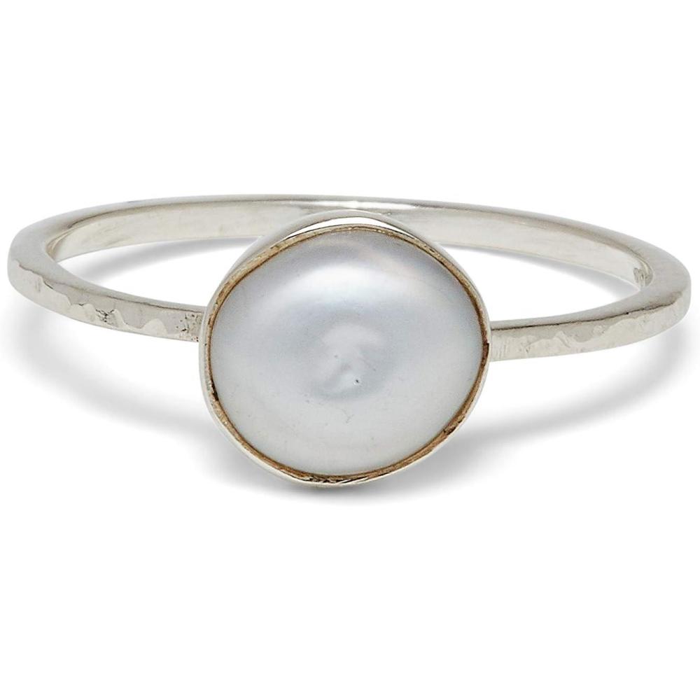 imagePura Vida SilverPlated Pretty in Pearl Ring 925 Sterling Silver Band 59