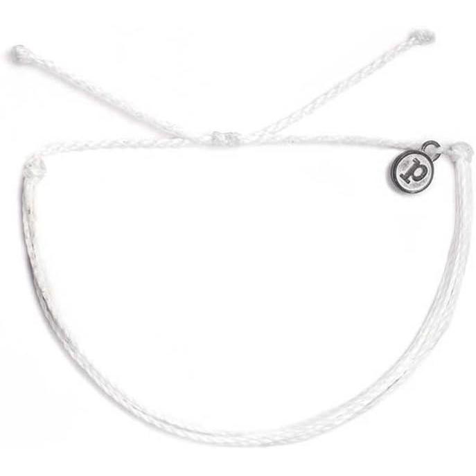 imagePura Vida Solid Original Bracelet  Handmade Unisex Bracelets Adjustable String Bracelet  Stackable Bracelets 100 waterproof waxcoated stringsWHITWhite