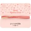 imagePura Vida Bracelets Gift Best Mama Ever Card for Moms Bracelet Stack Pink amp Red