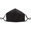 imagePura Vida Face Mask  2 Layer Washable Cotton Facial Cover with Insert Pocket  BlackBlack