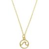 imagePura Vida Gold Plated Wave Necklace  925 Sterling Silver
