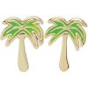 imagePura Vida GoldPlated Paradise Palms Stud Earrings  Sterling Silver  1 Pair