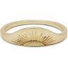 imagePura Vida GoldPlated Rising Sun Ring  Brass Base Hammered Finish  Sizes 59