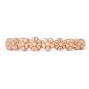 imagePura Vida Rose Gold Floral Stackable Ring  Sterling Silver Band  Sizes 59
