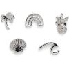 imagePura Vida Silver Playa Stud Earring Set  Sterling Silver Posts Stylish Designs  5 Pieces