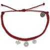 imagePura Vida Silver or Gold Happy Camper Bracelet  100 Waterproof Adjustable Band  Brand CharmDark Red