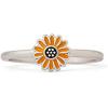 imagePura Vida SilverPlated Enamel Sunflower Ring  Brass Base Band Design  Sizes 59