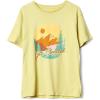 imagePura Vida Womens Get Elevated Crewneck Shirt  Short Sleeves Oversized Tee  Fall YellowFall Yellow