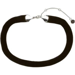 Pura Vida 14″ Disney Cinderella Velvet Ribbon Choker Necklace – Brass Chain, Rhodium Plating – Black, 3″ Extender