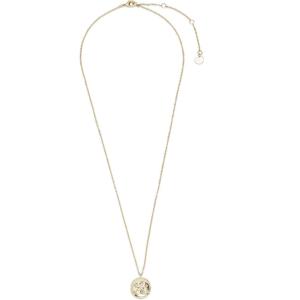 Pura Vida 18″ Silver or Gold Plated Crystal Wave Coin Necklace – Handmade Statement Necklace with Czech Crystal – Necklace for Women, Long Necklace, Boho Jewelry for Women – 3″ Extender(Gold)