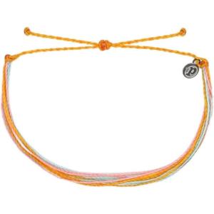 Pura Vida Anklet 100% Waterproof, Wax-Coated With Iron-Coated Copper Charm(Sea Sun Sand)