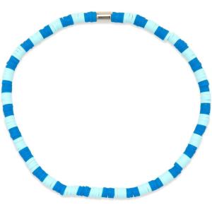 Pura Vida Anklet Seascape Vinyl Disc Stretch Womens Ankle Bracelets(Blue Waves)