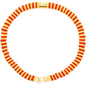 Pura Vida Bracelet – Chi Omega Merch – Sorority Stretch Bracelets