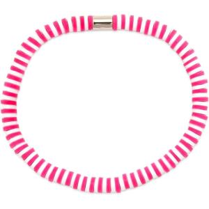 Pura Vida Bracelet Seascape Vinyl Disc Stretch Bracelets for Women(Azalea)