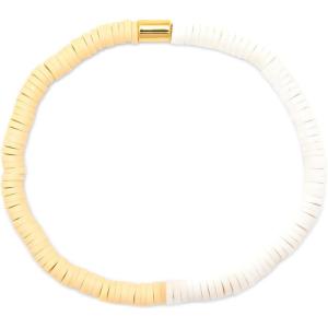 Pura Vida Bracelet Seascape Vinyl Disc Stretch Bracelets for Women(Cafecito)