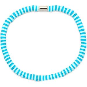 Pura Vida Bracelet Seascape Vinyl Disc Stretch Bracelets for Women(Canal Blues)