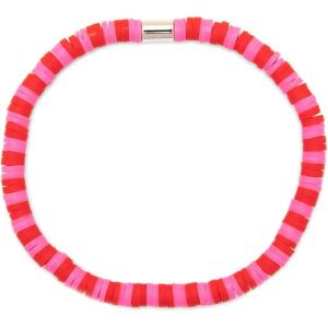 Pura Vida Bracelet Seascape Vinyl Disc Stretch Bracelets for Women(Cherry pie)