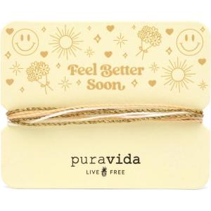 Pura Vida Bracelets Gift Feel Better Soon Card Get Well Friendship Bracelet Stack
