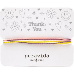 Pura Vida Bracelets Gift Thank you Card Friendship Bracelet Stack for Women