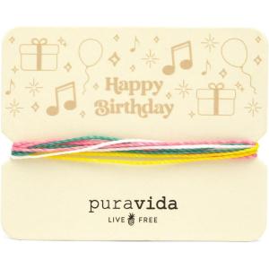Pura Vida Bracelets Happy Birthday Gift Card Friendship Bracelet Stack