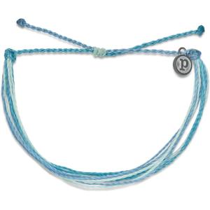 Pura Vida Bright Original Bracelet – Handmade Bracelets for Women, Adjustable String Bracelet – Stackable Bracelets for Women, Cute Bracelets(Blue Swell)