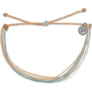 Pura Vida Bright Original Bracelet – Handmade Bracelets for Women, Adjustable String Bracelet – Stackable Bracelets for Women, Cute Bracelets(Gold Coast)