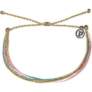 Pura Vida Bright Original Bracelet – Handmade Bracelets for Women, Adjustable String Bracelet – Stackable Bracelets for Women, Cute Bracelets(Golden West)