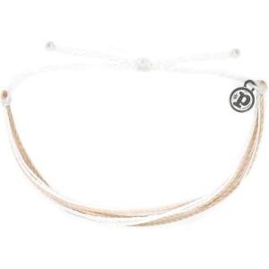 Pura Vida Bright Original Bracelet – Handmade Bracelets for Women, Adjustable String Bracelet – Stackable Bracelets for Women, Cute Bracelets(White Sands)