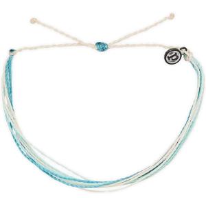 Pura Vida Charity Bracelet – 100% Waterproof, Adjustable Band – Plated Brand Charm(Clean Beaches)