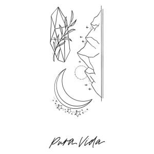 Pura Vida Cosmic Temporary Tattoo Set – Instructions Included – Pack of 3(Peak)