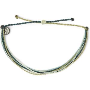 Pura Vida Jewelry Bracelets Muted Bracelet – 100% Waterproof and Handmade w/Coated Charm, Adjustable Band(Shoreline)