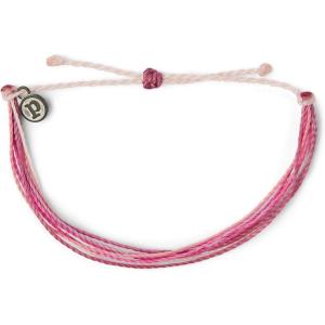 Pura Vida Jewelry Bracelets Muted Bracelet – 100% Waterproof and Handmade w/Coated Charm, Adjustable Band(Stop and Smell the Roses)