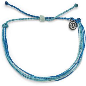 Pura Vida Original Spring 2021 Style Bracelet – 100% Waterproof, Adjustable Band – Plated Brand Charm(Deep Dive)