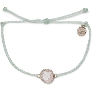 Pura Vida Rose Gold-Plated Disney Belle Cameo Charm Bracelet – Adjustable Band, Brand Charm – Winterfresh