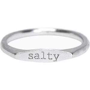Pura Vida Salty Vibes Stackable Ring – .925 Sterling Silver Band, Brass Base – Sizes 5-9