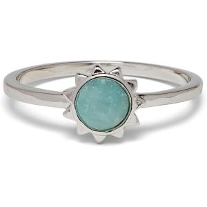 Pura Vida Silver Sunkissed Ring – Chalcedony Stone, Brass Base Band – Sizes 5-9