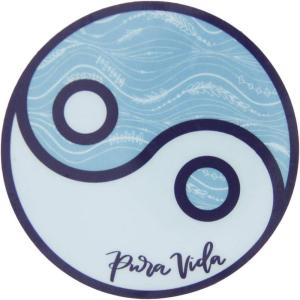 Pura Vida Yin Yang Stickers – Exclusive Colorful Design, Adhesive Accessories – 3 Inches(Yin Yang)