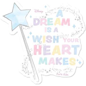 Pura Vida Disney Dream Wish Heart Sticker – Stylish Design, Adhesive Accessory – 3 Inches